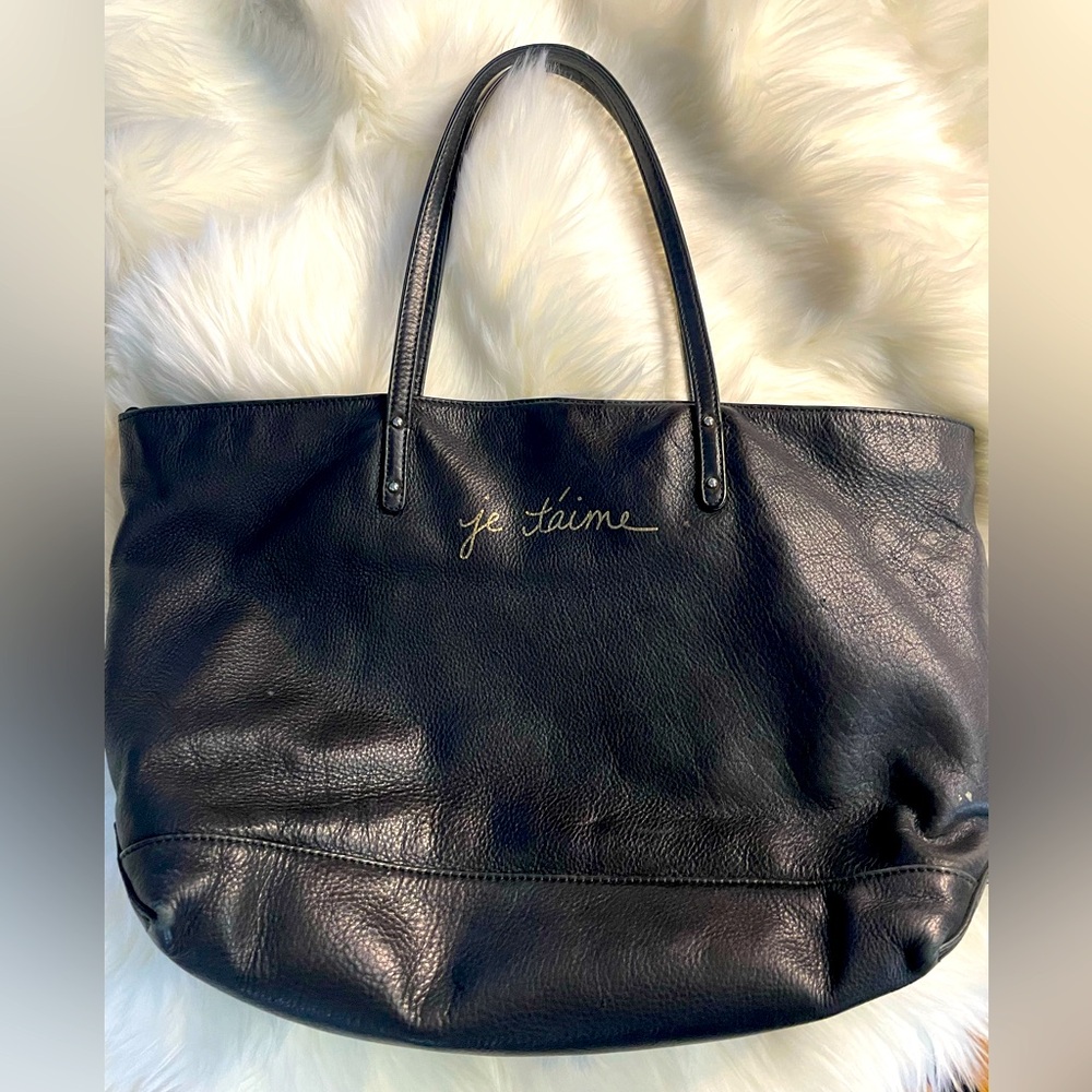 Rebecca Minkoff black leather tote